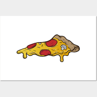 pizza plane of cheese Posters and Art